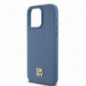 Apple iPhone 15 Pro Max Hülle DKNY Pu Repeat Pattern Stack Logo MagSAFE  Blau
