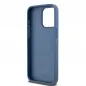 Apple iPhone 15 Pro Max Hülle DKNY Pu Repeat Pattern Stack Logo MagSAFE  Blau