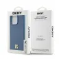 Apple iPhone 15 Pro Max Hülle DKNY Pu Repeat Pattern Stack Logo MagSAFE  Blau