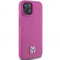 Apple iPhone 15 Hülle DKNY Pu Repeat Pattern Stack Logo MagSAFE  Rosa