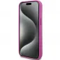 Apple iPhone 15 Hülle DKNY Pu Repeat Pattern Stack Logo MagSAFE  Rosa