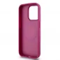 Apple iPhone 15 Pro Hülle DKNY Pu Repeat Pattern Stack Logo MagSAFE  Rosa