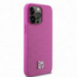 Apple iPhone 15 Pro Max Hülle DKNY Pu Repeat Pattern Stack Logo MagSAFE  Rosa