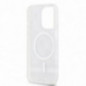 Apple iPhone 15 Pro Hülle DKNY Checkered Pattern Printed Stripes MagSAFE  Schwarz