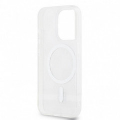 Apple iPhone 13 Pro Max Hülle DKNY Checkered Pattern Printed Stripes MagSAFE  Beige