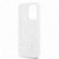 Apple iPhone 14 Pro Max Hülle DKNY Checkered Pattern Printed Stripes MagSAFE  Beige