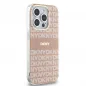 Apple iPhone 14 Pro Max Hülle DKNY Repeat Texture Pattern Stripe MagSAFE  Rosa