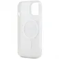 Apple iPhone 15 Plus Hülle DKNY Repeat Texture Pattern Stripe MagSAFE  Rosa