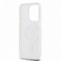 Apple iPhone 15 Pro Max Hülle DKNY Repeat Texture Pattern Stripe MagSAFE  Rosa