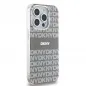 Apple iPhone 15 Pro Hülle DKNY Repeat Texture Pattern Stripe MagSAFE  Beige