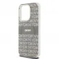 Apple iPhone 15 Pro Max Hülle DKNY Repeat Texture Pattern Stripe MagSAFE  Beige