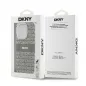 Apple iPhone 15 Pro Max Hülle DKNY Repeat Texture Pattern Stripe MagSAFE  Beige