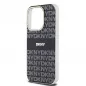 Apple iPhone 13 Pro Max Hülle DKNY Repeat Texture Pattern Stripe MagSAFE  Schwarz