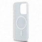 Apple iPhone 14 Pro Hülle DKNY Repeat Texture Pattern Stripe MagSAFE  Schwarz