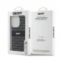 Apple iPhone 14 Pro Max Hülle DKNY Repeat Texture Pattern Stripe MagSAFE  Schwarz