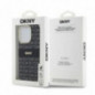 Apple iPhone 15 Pro Max Hülle DKNY Repeat Texture Pattern Stripe MagSAFE  Schwarz
