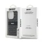 Apple iPhone 15 Pro Max Hülle DKNY Repeat Texture Pattern Stripe MagSAFE  Schwarz