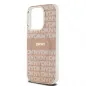 Apple iPhone 13 Pro Hülle DKNY Repeat Texture Pattern Stripe MagSAFE  Rosa