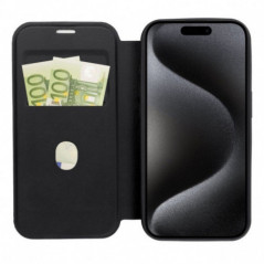 Apple iPhone 16 Plus Book Handytaschen Smart Mag Book Elegant  MagSAFE  Schwarz