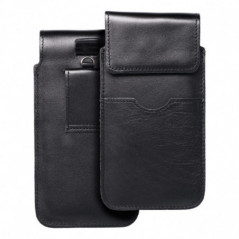 XIAOMI Redmi Note 10 Pro Max Universaletui, Gürtelholster ROYAL - Leather universal flap pocket Schwarz