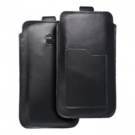XIAOMI Redmi Note 10 Pro Max Universaletui, Gürtelholster ROYAL - Leather universal flap pocket Schwarz