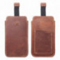 XIAOMI Redmi Note 10 Pro Max Universaletui, Gürtelholster ROYAL - Leather universal flap pocket Braun