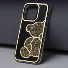 Apple iPhone 12 Hülle Teddy bear Gold