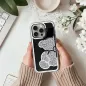 Apple iPhone 13 Hülle Teddy bear Silber