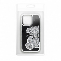 Apple iPhone 13 Hülle Teddy bear Silber