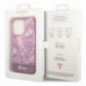 Apple iPhone 14 Pro Hülle Guess IML Electro Cam TDJ Fuchsie
