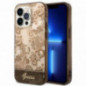 Apple iPhone 14 Pro Hülle Guess IML Electro Cam TDJ Ocker