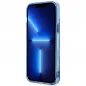 Apple iPhone 14 Hülle Guess IML Electro Cam TDJ Blau