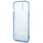 Apple iPhone 14 Hülle Guess IML Electro Cam TDJ Blau