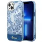 Apple iPhone 14 Hülle Guess IML Electro Cam TDJ Blau