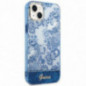 Apple iPhone 14 Plus Hülle Guess IML Electro Cam TDJ Blau