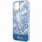 Apple iPhone 14 Plus Hülle Guess IML Electro Cam TDJ Blau