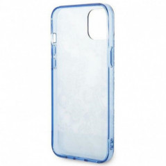 Apple iPhone 14 Plus Hülle Guess IML Electro Cam TDJ Blau