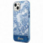 Apple iPhone 14 Plus Hülle Guess IML Electro Cam TDJ Blau