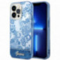 Apple iPhone 14 Pro Max Hülle Guess IML Electro Cam TDJ Blau