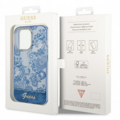 Apple iPhone 14 Pro Max Hülle Guess IML Electro Cam TDJ Blau