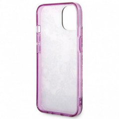 Apple iPhone 14 Hülle Guess IML Electro Cam TDJ Fuchsie