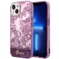 Apple iPhone 14 Hülle Guess IML Electro Cam TDJ Fuchsie