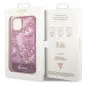 Apple iPhone 14 Hülle Guess IML Electro Cam TDJ Fuchsie