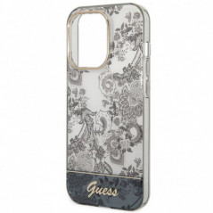 Apple iPhone 14 Pro Hülle Guess IML Electro Cam TDJ Grau