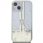 Apple iPhone 15 Plus Hülle Guess Liquid Glitter Gold Stripes Durchsichtbar