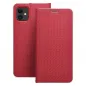 Apple iPhone 11 Book Handytaschen LUNA Book Carbon Kohlenstoff-Faser, Elegant  Rot