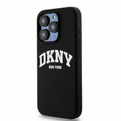 Apple iPhone 13 Pro Hülle DKNY Silicone White Arch Logo MagSAFE  Schwarz