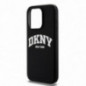 Apple iPhone 13 Pro Hülle DKNY Silicone White Arch Logo MagSAFE  Schwarz