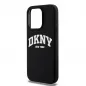 Apple iPhone 13 Pro Hülle DKNY Silicone White Arch Logo MagSAFE  Schwarz