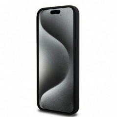 Apple iPhone 13 Pro Max Hülle DKNY Silicone White Arch Logo MagSAFE  Schwarz
